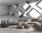 3D цементная стена beibehang, геометрическое здание, расширение пространства, фото, настенная живопись, абстрактное искусство, обои