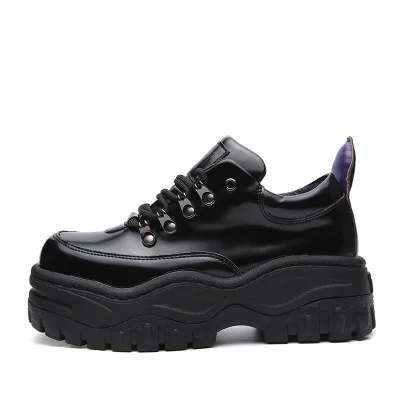 

Punk Platform Sneakers Retro Old Shoes Female INS Harajuku Low-top Platform Shoes Casual Running Shoes