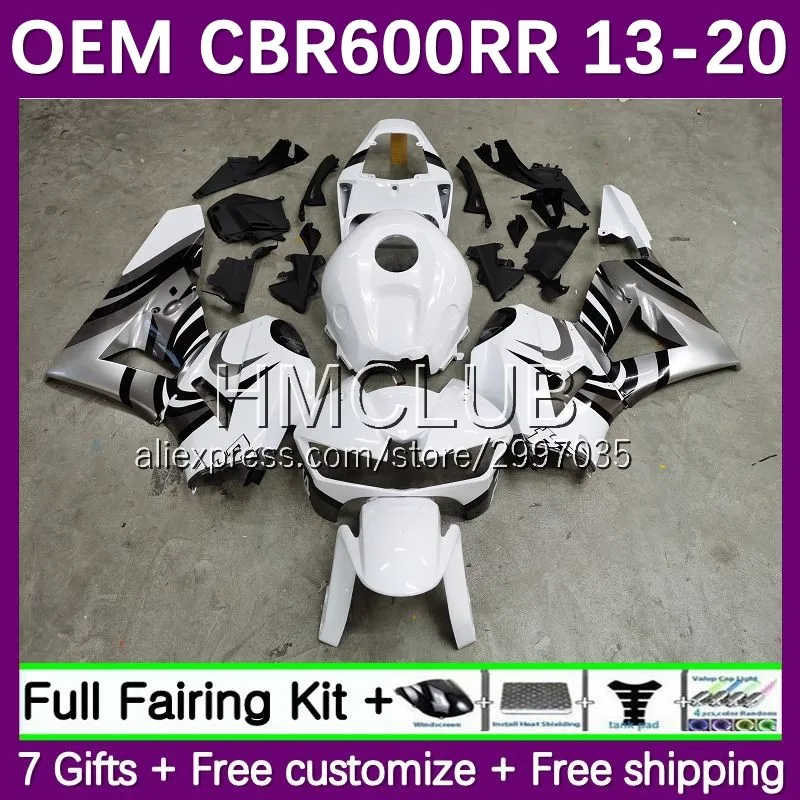 

Инъекция для HONDA CBR600 CBR 600 RR CC F5 13 14 15 16 16No.178 CBR600RR CBR 600CC 600RR 2017 2018 2019 2020 обтекатель белый blk