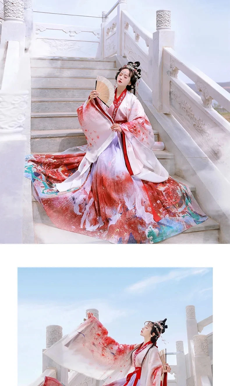 Костюм в китайском стиле на Хэллоуин красные бриллианты платья для женщин одежда