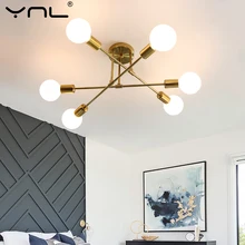 Modern LED Pendant Lamp AC85-265V Nordic Indoor Ceiling Light Black Golden Chandelier Bedroom Living Room For Home Decor Fixture