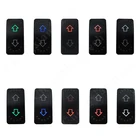 Светодиодные стрелки, клавишный выключатель, 7 контактов, DPDT ВКЛ.ВЫКЛ.вкл., 3-позиционный переключатель для развлечений, переключатель для автомобиля, лодки, морского каравана