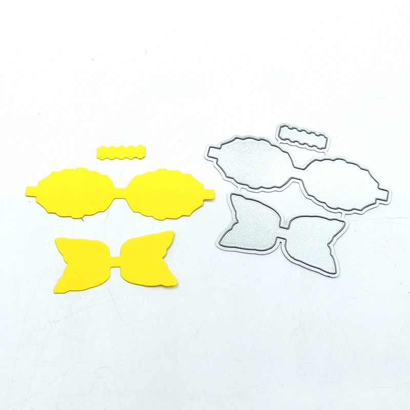 Металлические штампы Julyarts в форме банта для высечки карточек украшения