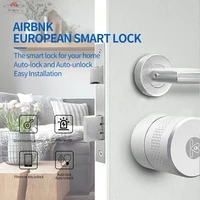 airbnk european tuya smart lock cylinder m500 keyless phone app bluetooth remote control biometric fingerprint with key password
