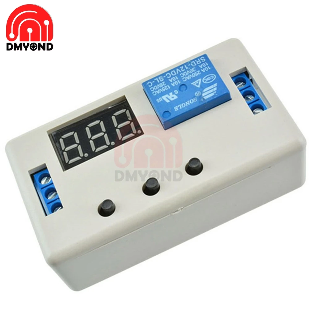 Цифровой светодиодный дисплей с временной задержкой релейный модуль плата