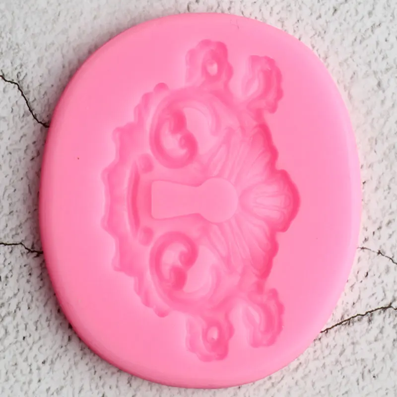 3D Замочная скважина торта границы силиконовые формы кекс сделай сам Топпер