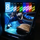 Светодиодсветильник подсветка для автомобиля, лампа для салона автомобиля, USB, несколько режимов