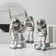 Статуя космонавта из смолы домашний декор персонаж скульптура
