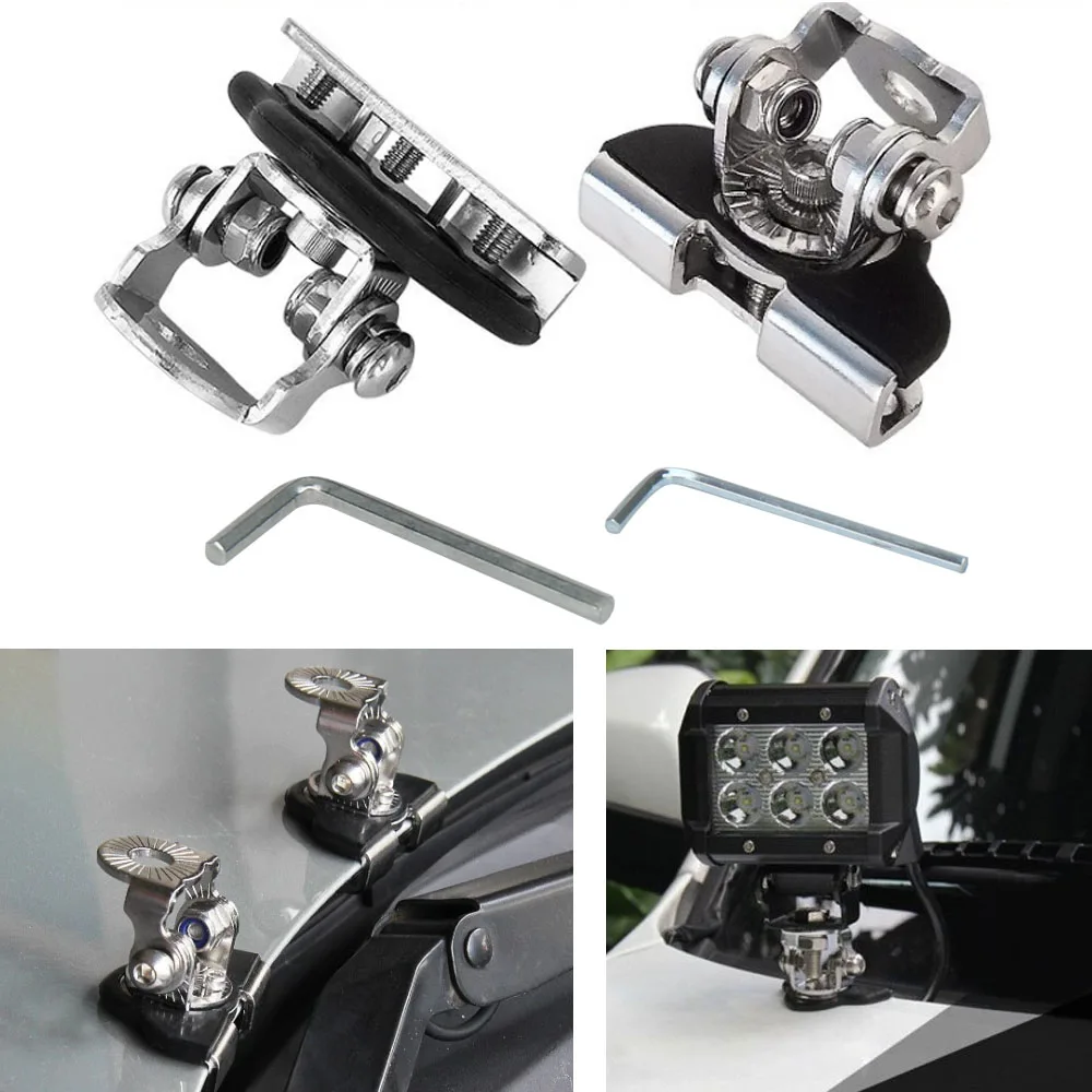 

Led Lights Clamp A Pillar Mount Bracket Holder Engine Cover Car Led Work Light Bar Mounting Clamp Universal