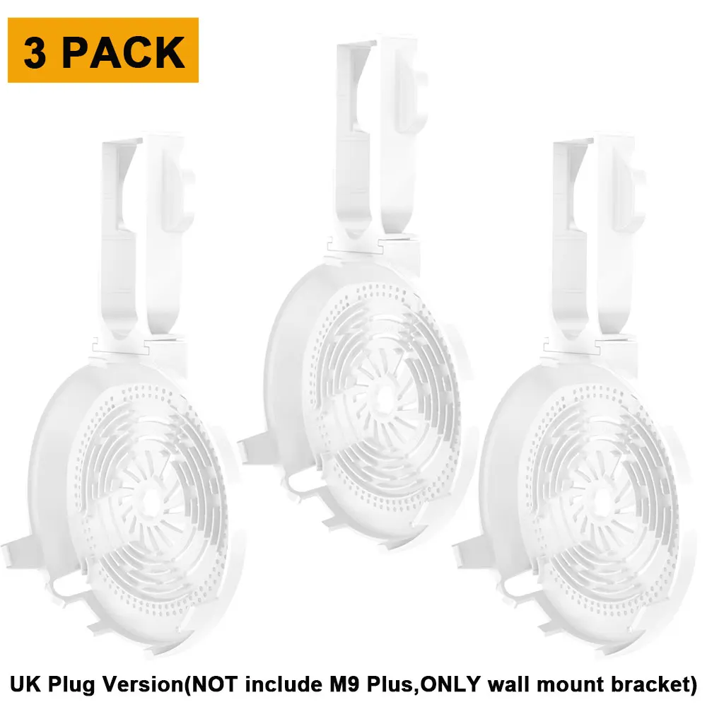 3 Packs UK Plug TP Link Deco M9+ настенное крепление, Wi-Fi полка для маршрутизатора Кабельный Держатель для TP Link Deco M9 Plus полностью домашняя сетка Wifi система, белый - Цвет: 3 Packs UK Plug