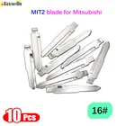 10 шт.лот  16 металлический ключ MIT2 необработанный откидной ключ для старого Mitsubishi для Suzuki Alto 16 # лезвие для пульта KD VVDI