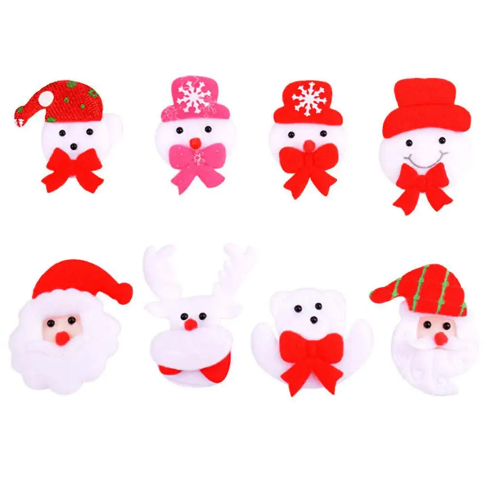 Рождественские Броши рождественские булавки освещение светодиодный значок