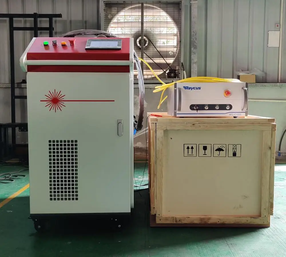 Заводская цена ручной волоконный лазерный сварочный аппарат 1000 Вт с лазерным