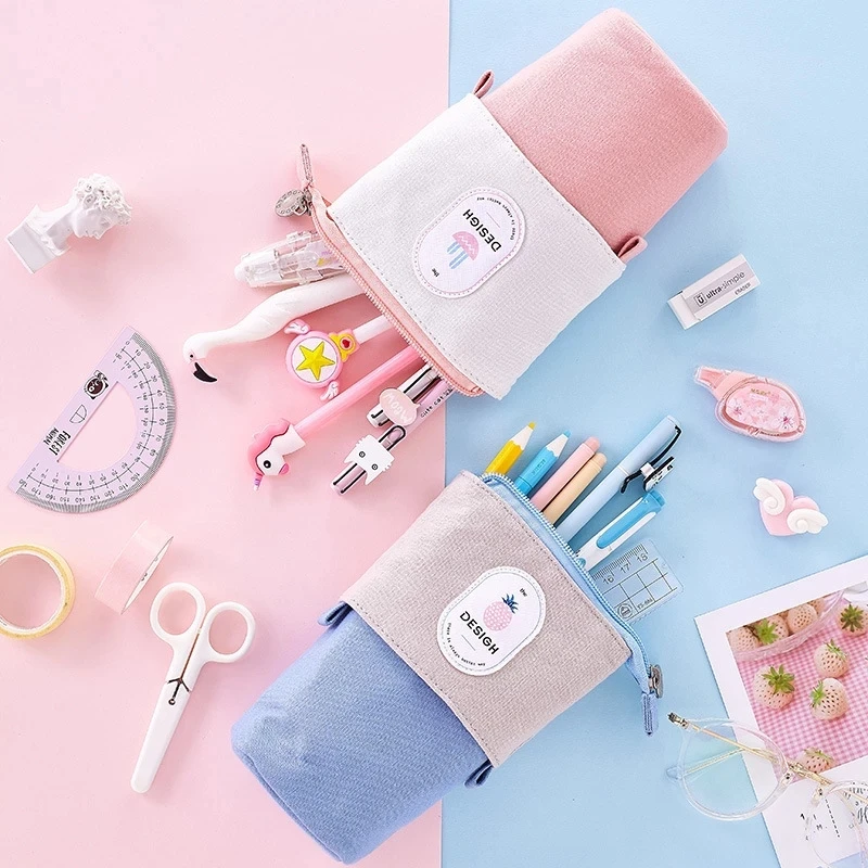 

2021 office Pencil case pencil bag school appliance pencil case stationery gift box cute school office stationery pencil case