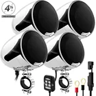 4-канальная мотоциклетная Bluetooth-Колонка Aileap SPK400Q 4,5 дюйма, усилитель 1200 Вт, стерео аудиосистема с AUX, MP3, для квадроциклов, UTV, лодок