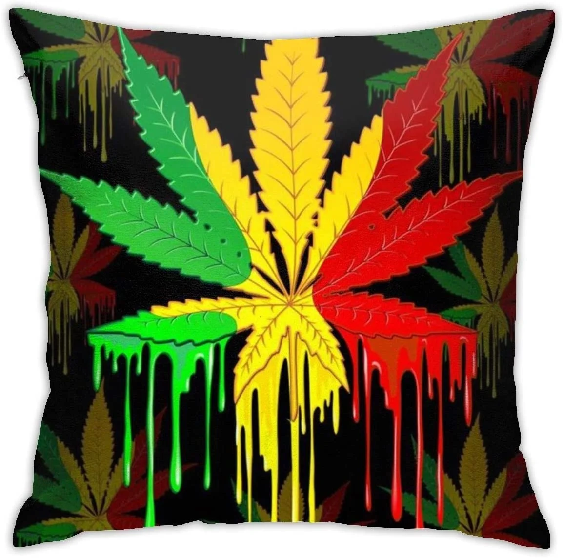 

Colorful Weeds Painting Pillow Covers Decorative Daily Sofa Bed Throw Pillow Case Cushion Covers Zippered Pillowcase