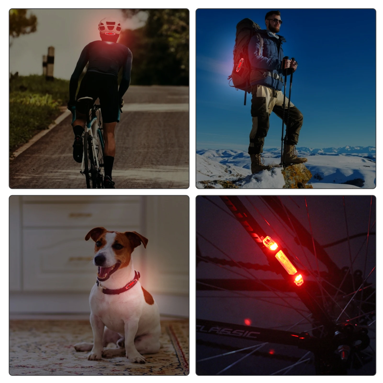 

Bike Light Waterproof Rear Tail Light LED USB Rechargeable Mountain Bike Cycling Light Taillamp Safety Warning Light luz trasera