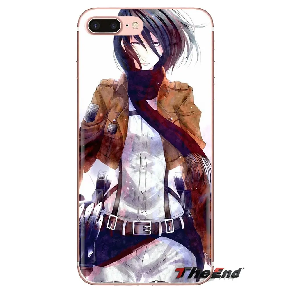 anime Attack on Titan Mikasa For Xiaomi Mi3 Samsung A10 A30 A40 A50 A60 A70 Galaxy S2 Note 2 Grand Core Prime Silicone Skin Case |