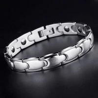 stainless steel magnetic bracelet energy power health bangle wristband fashion jewelry gift for women men