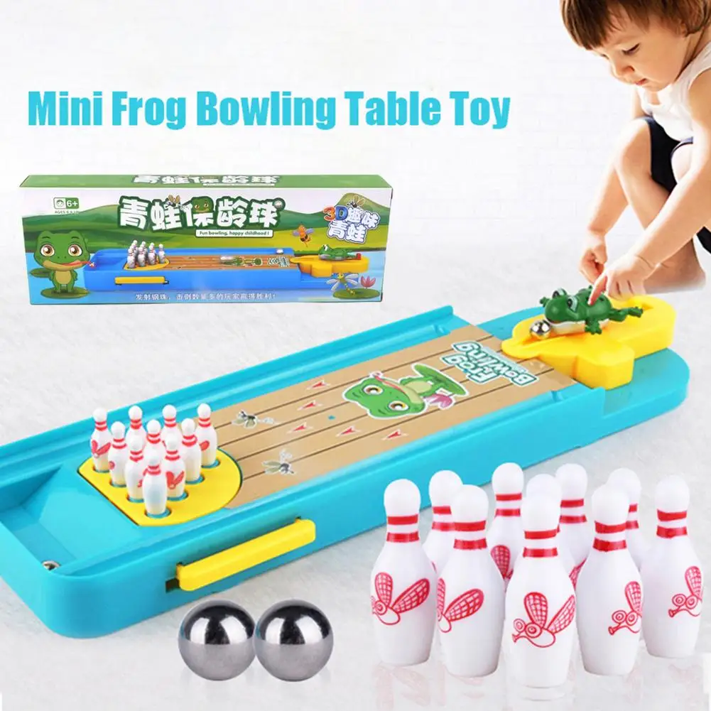 

Mini Desktop Bowling Game Toy Funny Indoor Parent-Kid Interactive Table Sports Game Toys for Children Montessori Christmas Gifts