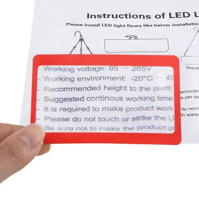 Fresnel Lens Magnifier 75mmx40mm 3X 300% Credit Card Red 10pcs | Канцтовары для офиса и дома
