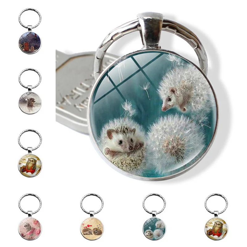 Милый Ежик в тумане мультфильм фото брелок для мужчин и женщин ручной работы