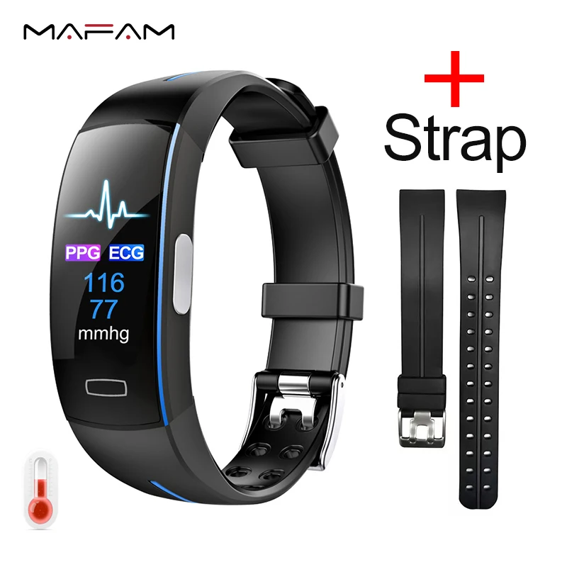 смарт часы мужские женские MAFAM P3 Plus умные фитнес браслет с измерением давления