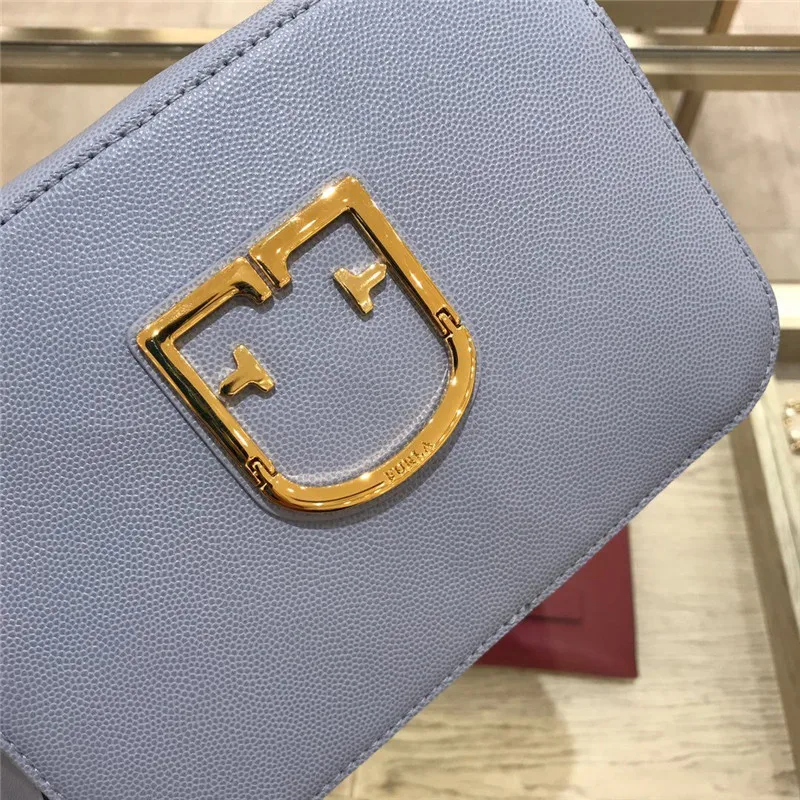 Новое поступление, оригинальные женские сумки FURLA, высококачественные черные меховые сумки, Размер 20 см x 14 см x 7 см