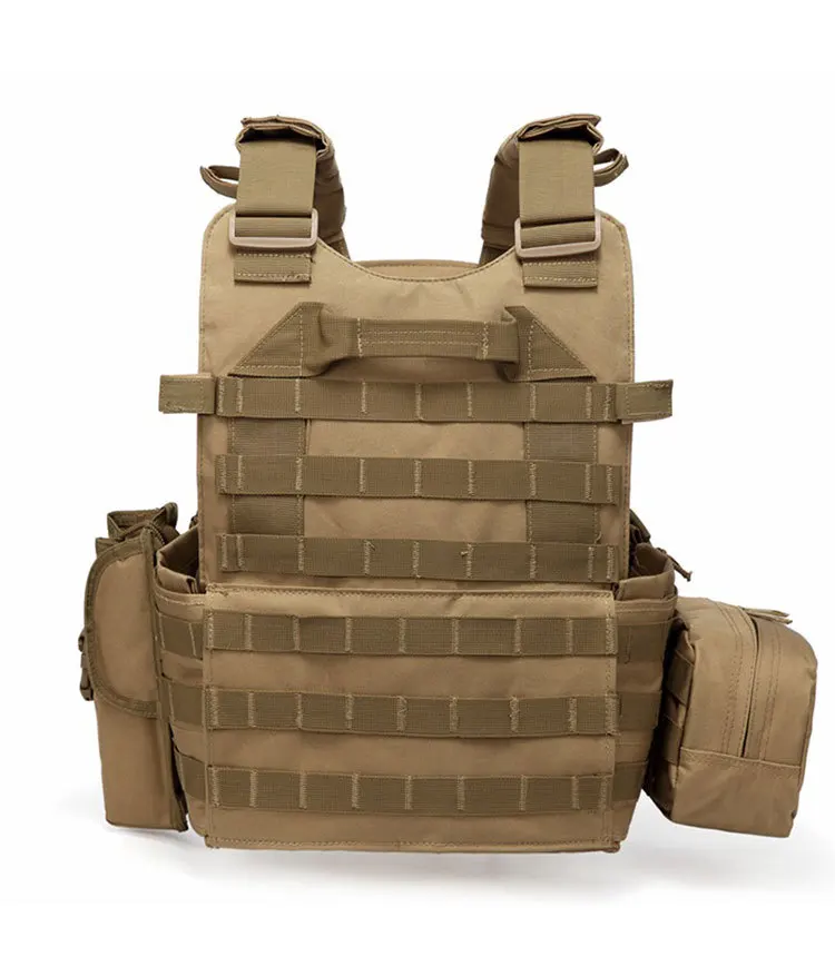 MUD Открытый военный тактический жилет функция MOLLE расширение и Удобная Тренировка CS боевые упражнения комбинация охотничья одежда - Цвет: MUD