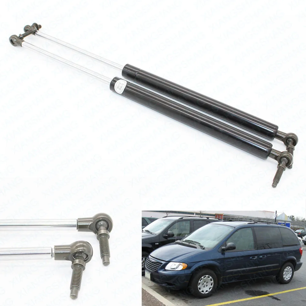 Черный Для Chrysler Voyager Dodge Caravan 2001-2007 25,87 дюймов для Chrysler Town& Сельский подъемник багажника, опорная стойка, газовая пружина - Цвет: Черный
