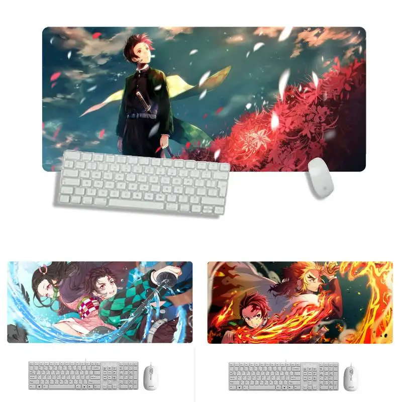 

Kimetsu No Yaiba Gamer Speed Mice Retail Rubber Desk Table Protect Game Office Work Mouse Mat pad 2 3 mm Non-slip Laptop Cushion