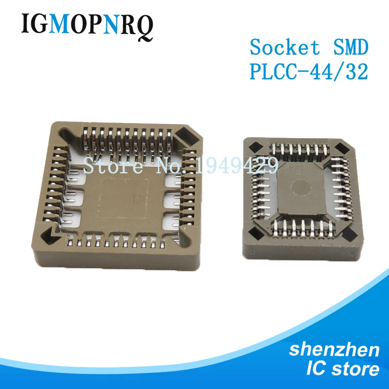 10 шт. PLCC32-SMD PLCC44-SMD IC адаптер 32 Pin 44 PLCC конвертер | Электронные компоненты и