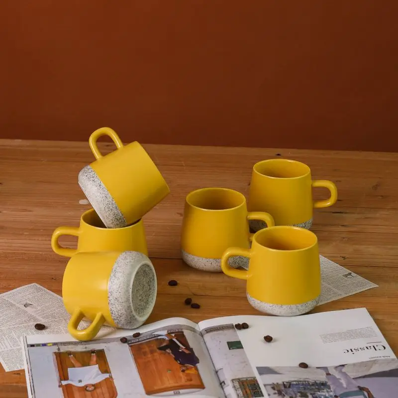 

Coffee Mug Set Set Of 6 Large-sized 12 Ounce Ceramic Coffee Mugs For Coffee, Tea, Hot Chocolate