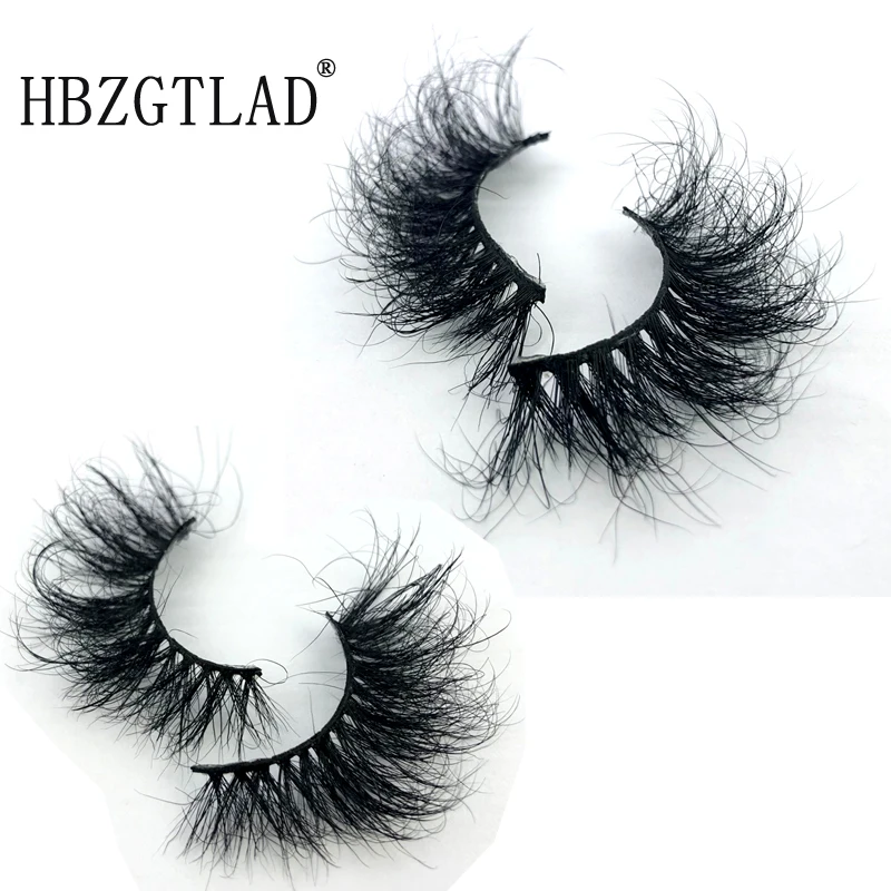 

2021 Fluffy Mink Lashes Short Messy Wispy Natural Eyelashes 22mm-25mm Hamdmade Real 3D Mink Eyelashes Makeup False Lashes