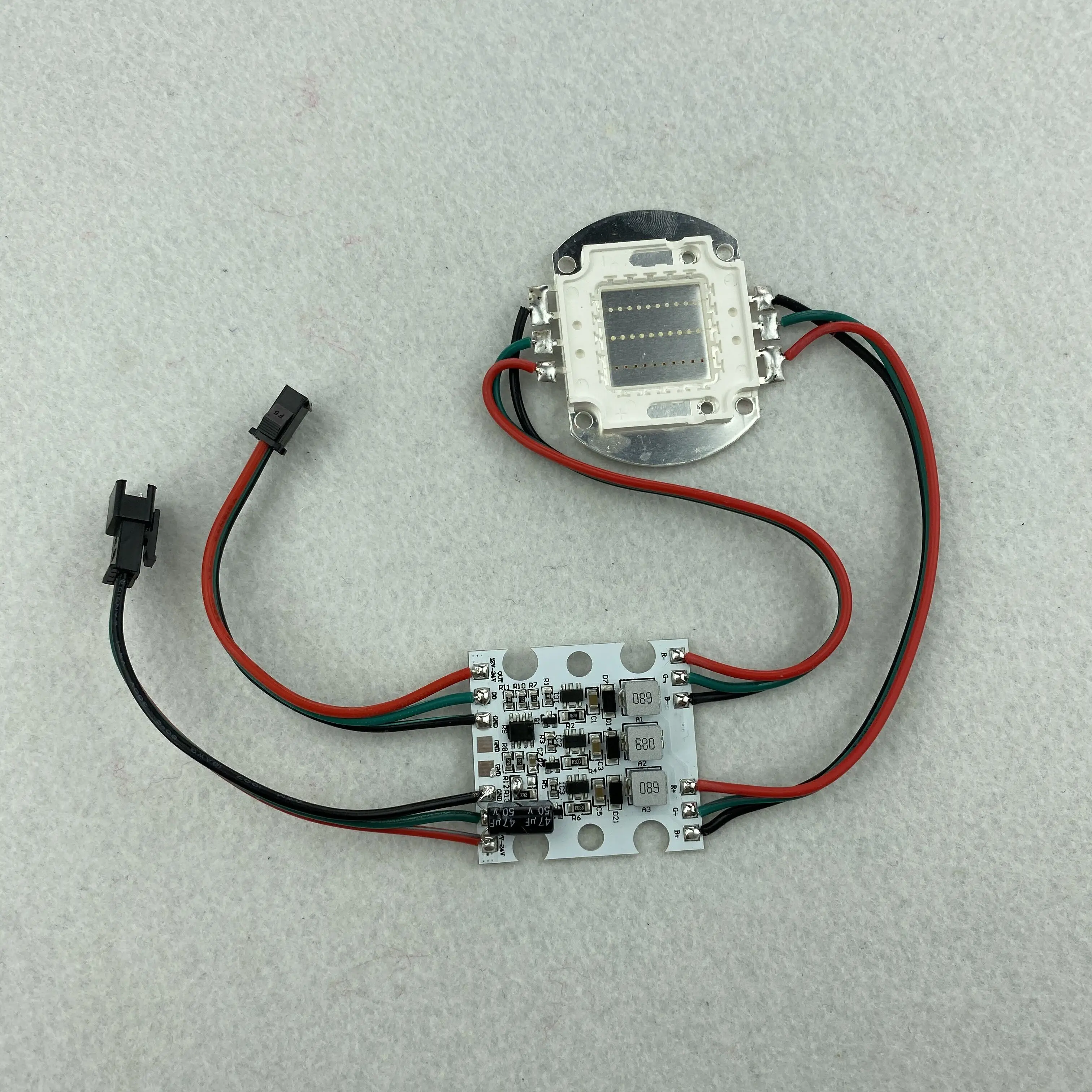 DC36V вход 30 Вт высокой мощности WS2811 управляемый светодиодный модуль пикселей RGB