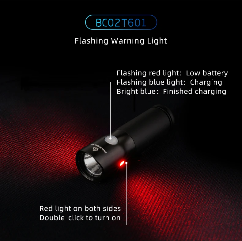 ROCKBROS велосипедный светильник, непромокаемый, USB, перезаряжаемый, светодиодный, 2000 мА/ч, MTB, передняя лампа, головной светильник, алюминиевый, ультра-светильник, светильник-вспышка, велосипедный светильник