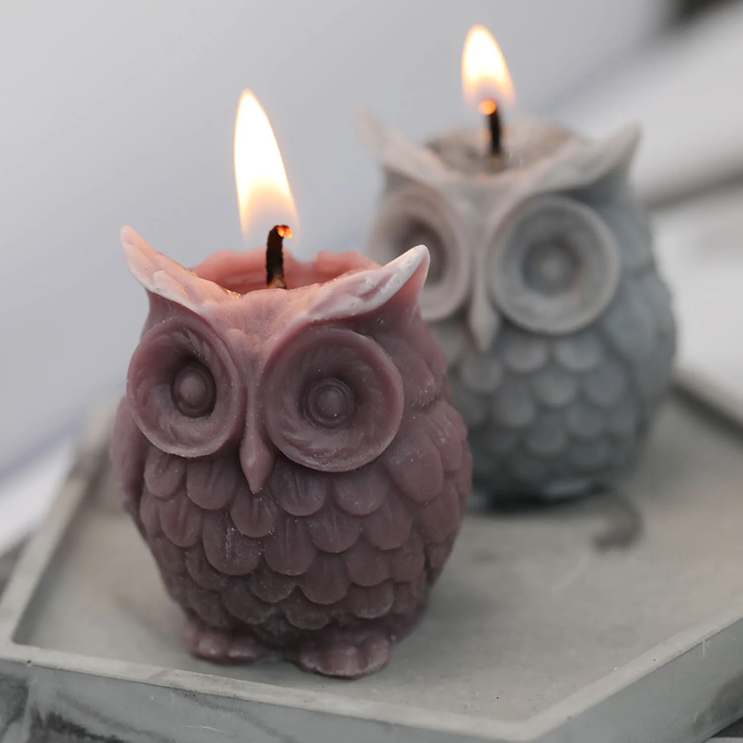 3D Силиконовая Свеча в форме совы DIY формы из смолы ручной работы для изготовления