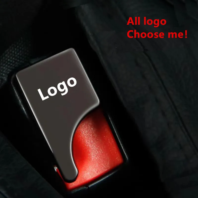 1 шт. Скрытая цинковый сплав автомобильный ремень безопасности пряжка зажим