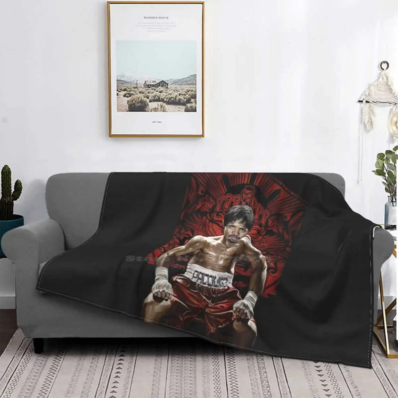 Боксерское искусство креативный дизайн тонкое мягкое фланелевое одеяло