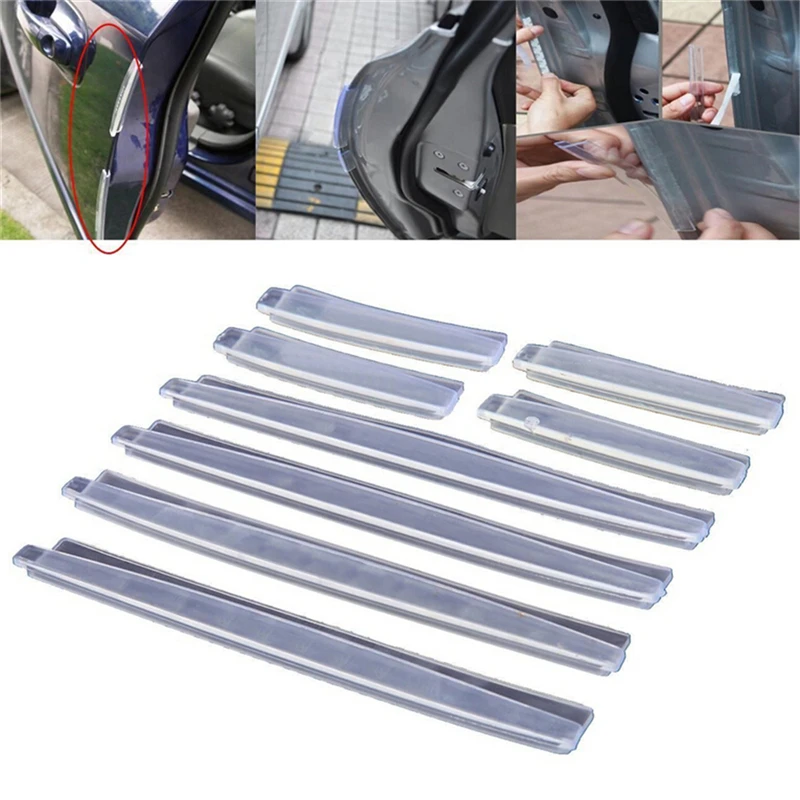 

8pcs 2017 Universal Car Door Edge Guards Trim Molding Protection Strip Scratch Protector Car Crash Barriers Door Guard Collision