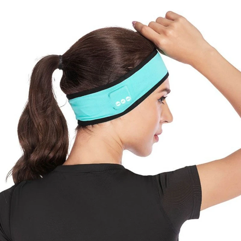 Wireless Music Bluetooth Headband Soft Sport Headphones Long Time Play Headsets Multipurpose for Workout Running Yoga | Спорт и