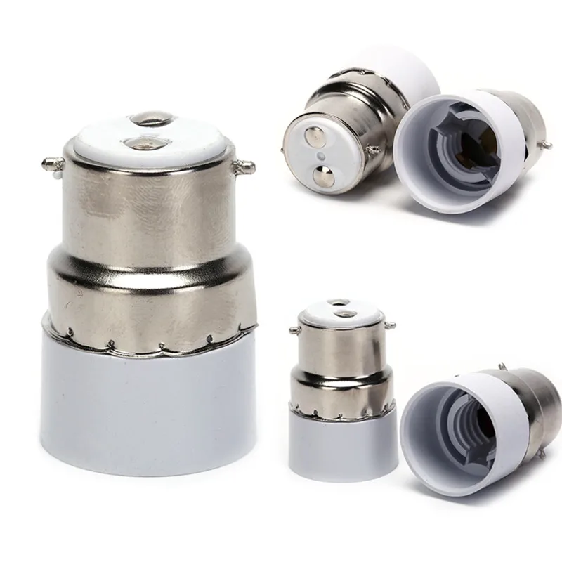 

Screw LED Light Bulb Socket B22 To E14 Adapter Led Lamp Bulb Base Holder Converter Fireproof Material For Home Light&Lighitng