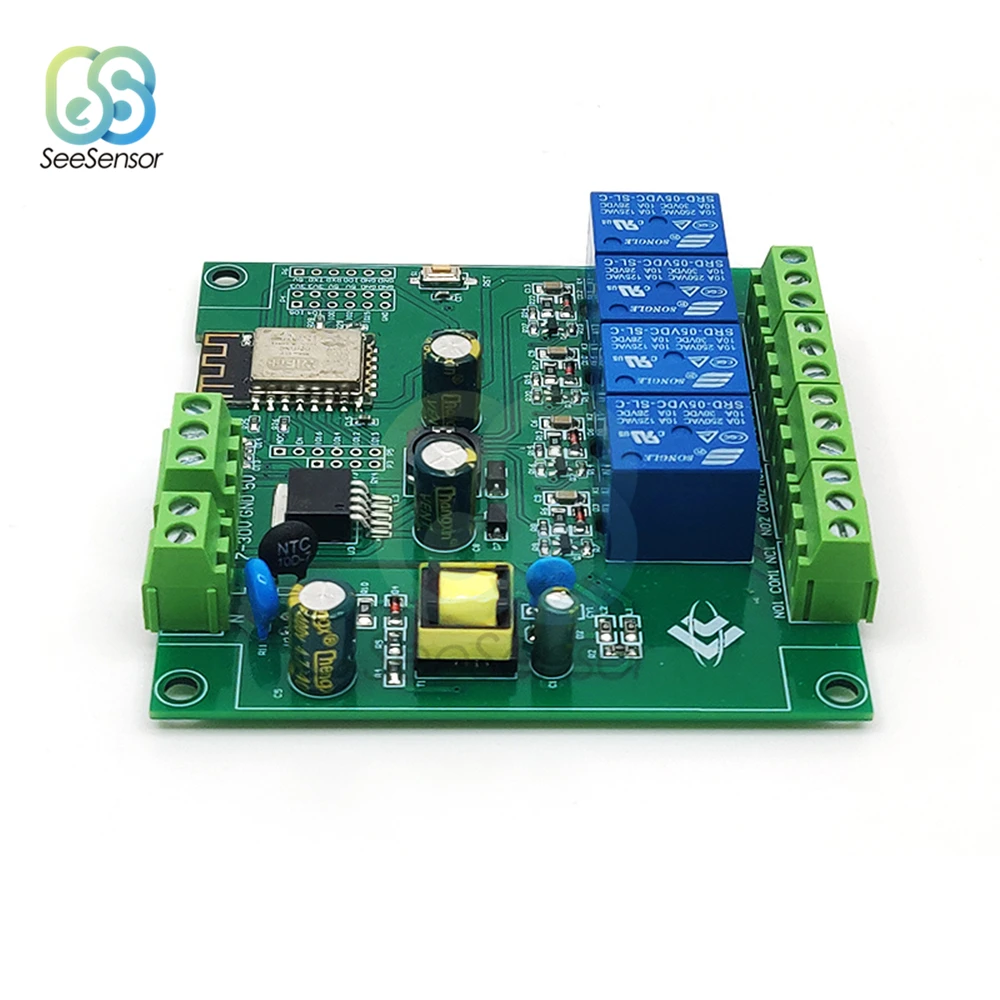 Реле канала DC 5V ESP8266 ESP-12F ESP12F 4 WiFi реле модуль 4-канального для контроллера