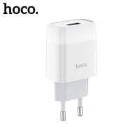 hoco 5v 2 1a usb wall charger for iphone 12 pro max fast travel charger eu plug phone adapter for samsung a51 xiaomi mi 10 mi 11