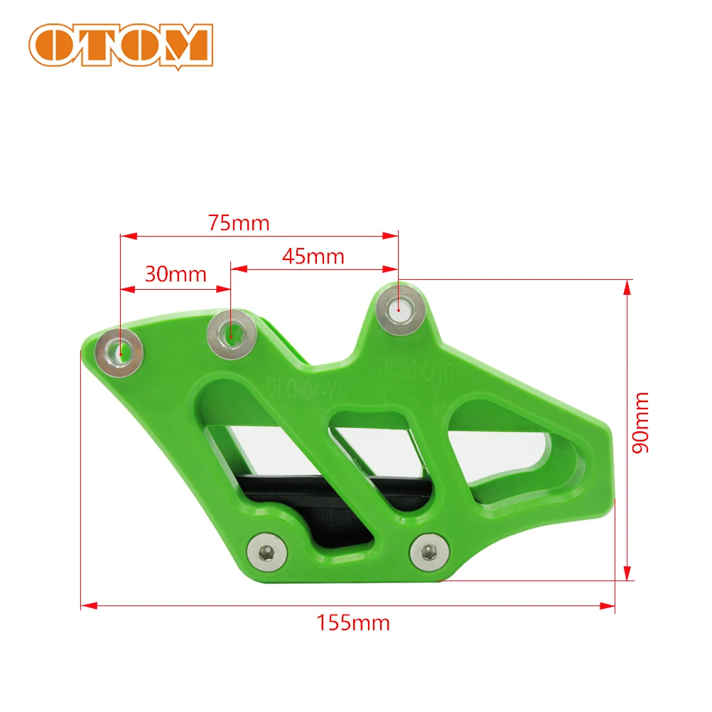 Защитная направляющая цепи для мотокросса OTOM Пластиковая Зеленая KX250F KX450F