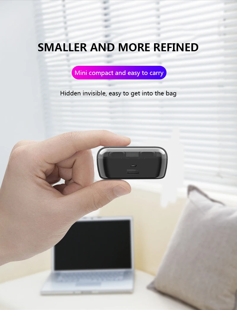 TWS Bluetooth 5,0, наушники со светодиодным дисплеем, шумоподавление CVC, 3500 мА/ч, чехол для зарядки, поддержка беспроводной зарядки, спортивные гарнитуры