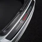 Для Seat Leon EXEO Mk3 Mk2 5f Ateca Altea Fr j6 Arona, автомобильные полоски из углеродного волокна, наклейки на задний бампер, защитная пластина багажника, Молдинг