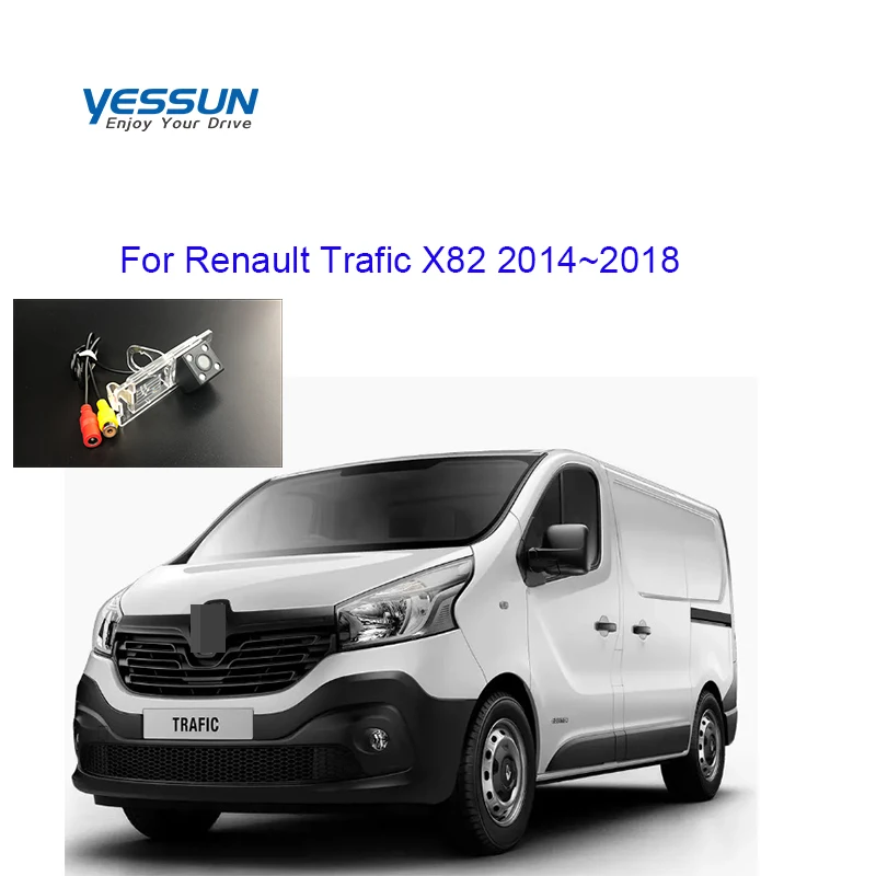 

Камера заднего вида Yessun для Renault Trafic X82 Van Combi 2014 ~ 2018 CCD камера/камера заднего вида для парковки/камера номерного знака