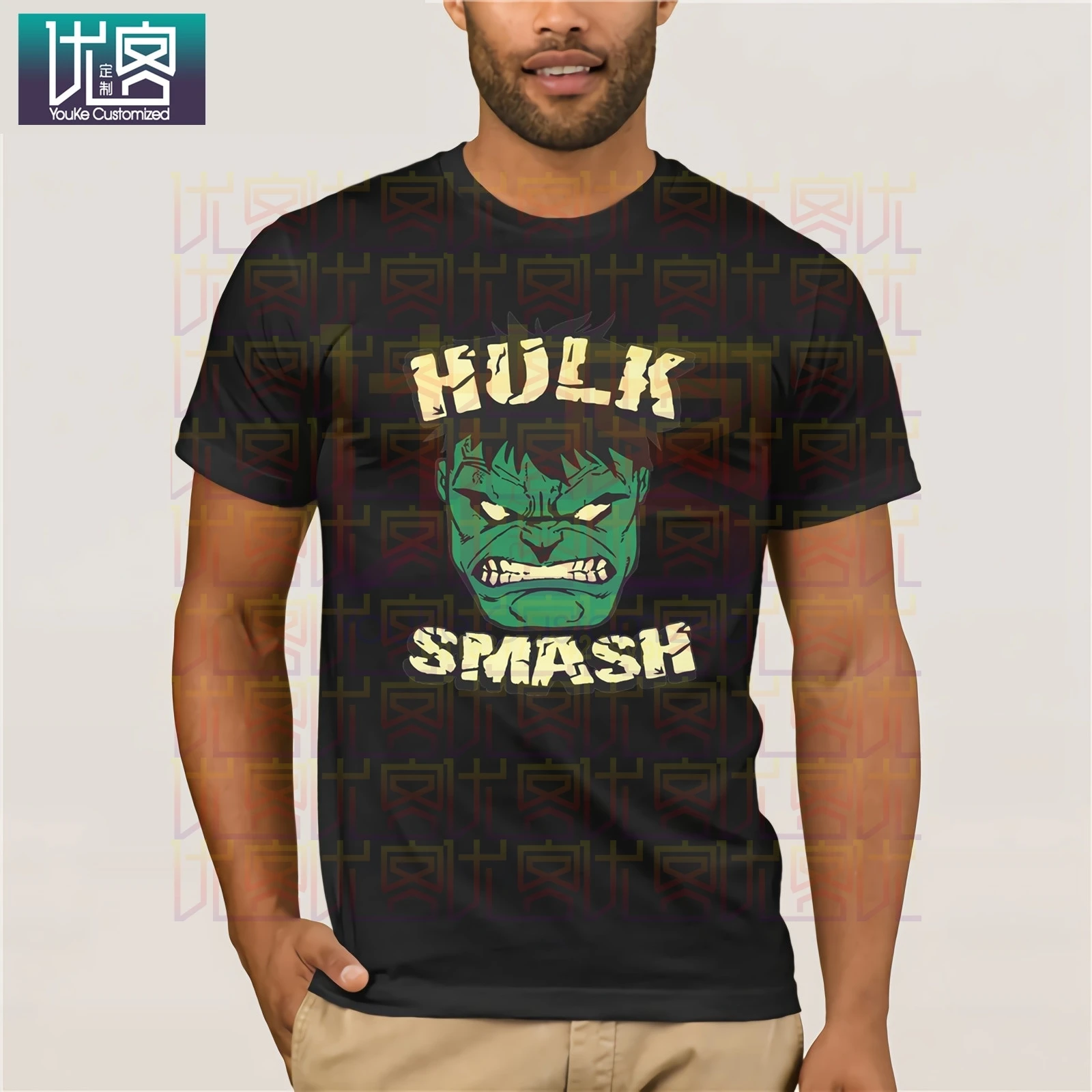 Невероятный Халк сердитый Smash Футболка Топ Marvel Comics Брюс Баннер Мстители