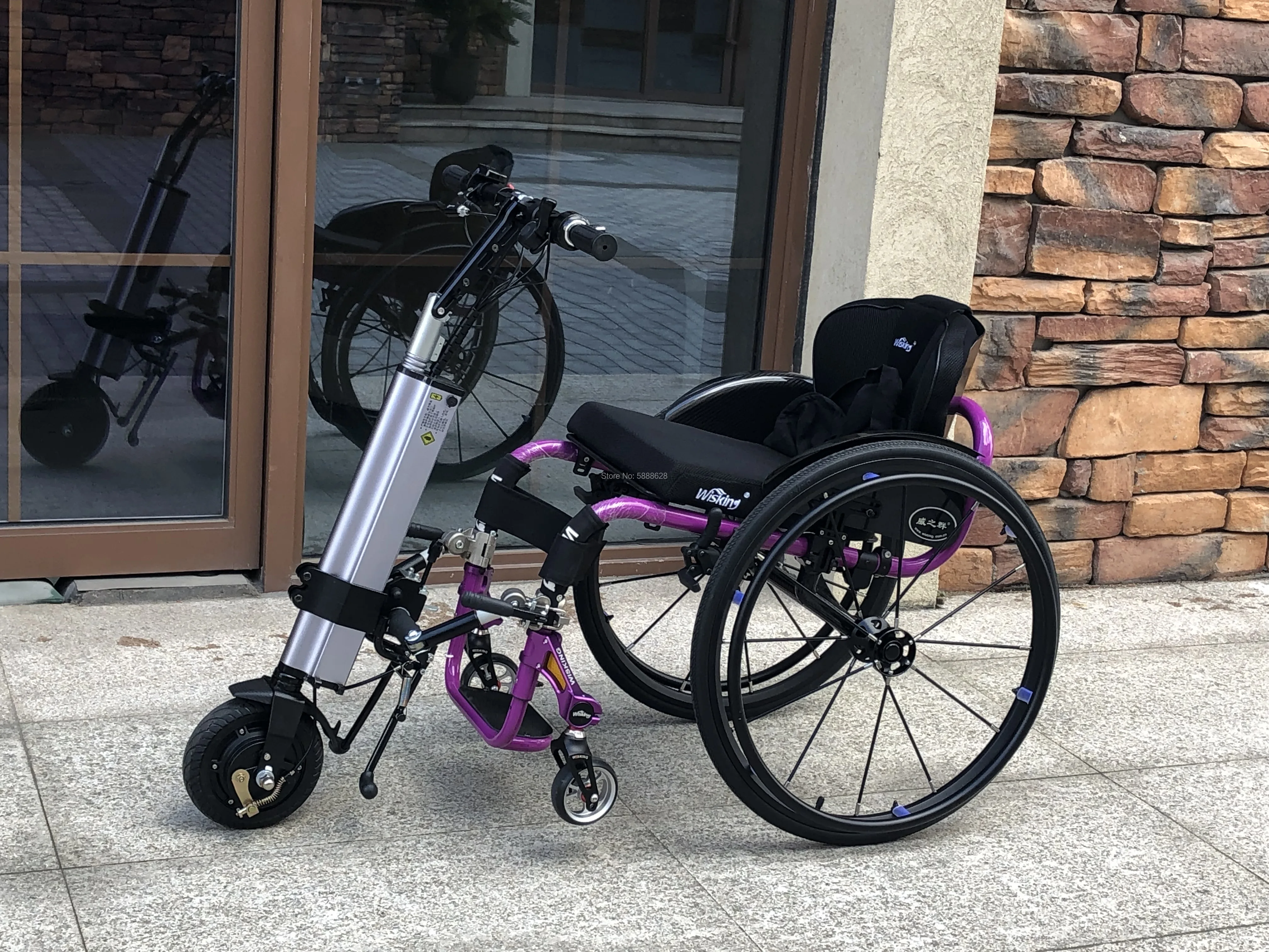 

2019 Ultra-light lithium battery electric handcycle for wheelchair trailer handcycle attachment electric handbike